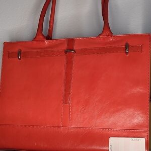 Buxton Coral Leather Tote